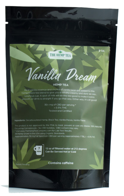 Vanilla Dream Hemp Tea from The Hemp Tea Company